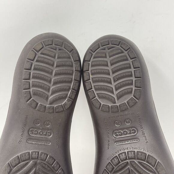 Crocs Kadee Shoes Womens 10 Brown Ballet Flats Casual Comfort Slip On Light - Picture 12 of 14